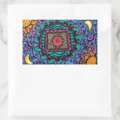 平和マンダラ 長方形シール (バッグ)