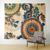 平和マンデラ腰回りが大きなボヘミアのBohoの上品 タペストリー (インサイチュ(横))