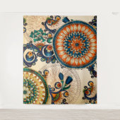 平和マンデラ腰回りが大きなボヘミアのBohoの上品 タペストリー (正面)