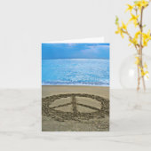 平和メッセージカード カード (黄色い花)