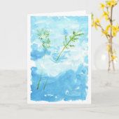 平和メッセージカード(挨拶) カード (黄色い花)