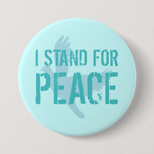 平和メッセージ付きボタン 缶バッジ (正面)