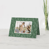 平和モダンと喜びの写真コラージュ シーズンカード (裏面)