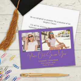 平和モダンアウト2写真2022卒業紫 案内状