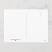 平和モダンオン・アース家族の写真クリスマス シーズンポストカード (裏面)