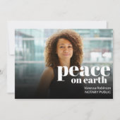 平和モダンオン・アース白文字公証人写真 シーズンカード (正面)