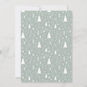 平和モダンクリスマスパターンの写真 シーズンカード (裏面)