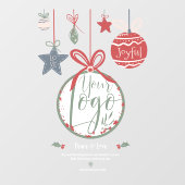 平和モダンラブフォトオーナメントイラストレーションロゴ ウィンドウサイン (シート)