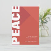 平和モダン写真コラージュ シーズンカード (スタンド正面)