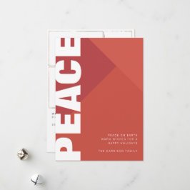 平和モダン写真コラージュ シーズンカード