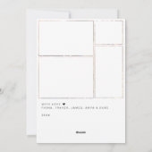 平和モダン写真コラージュ シーズンカード (裏面)