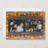 平和モダン、愛、喜び編集可能クリスマスフォト シーズンカード (裏面)