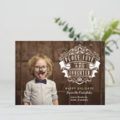 平和モダン、愛、笑いの写真 |白 シーズンカード (スタンド正面)