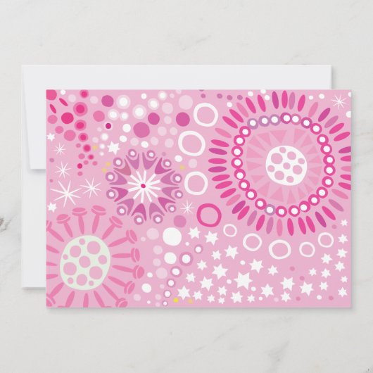 平和ユダヤ人ベビー命名招待状 招待状 (裏面)