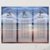 平和ヨガメディテーション月明るいスカイシートリフォールド (裏面)