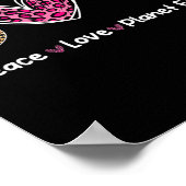 平和ラブアース救デー私たちの地球環境P ポスター (角)