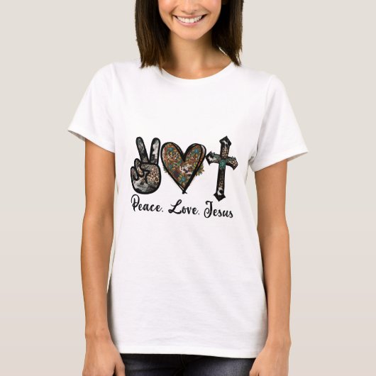平和ラブイエス Tシャツ (正面)