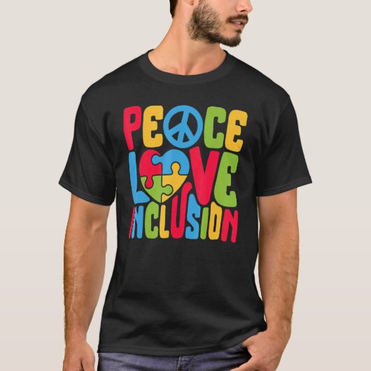 平和ラブインクルージョンSPED先生特別教育 Tシャツ (正面)