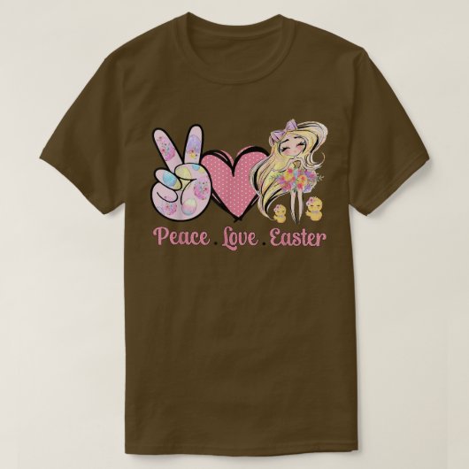 平和ラブイースター妖精チックス子供のコスチューム卵G Tシャツ (デザイン正面)