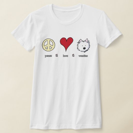 平和ラブウェスティーズ Tシャツ (レイダウン)