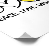 平和ラブウクライナヴォロディミッヂェレンスキーウクライナ人S ポスター (角)