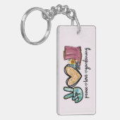 平和ラブガーデニング キーホルダー (正面左)