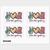 平和ラブガーデニング 長方形シール (シート)