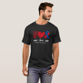 平和ラブキュアCHD先天性ハート欠陥アワーン Tシャツ (正面フル)