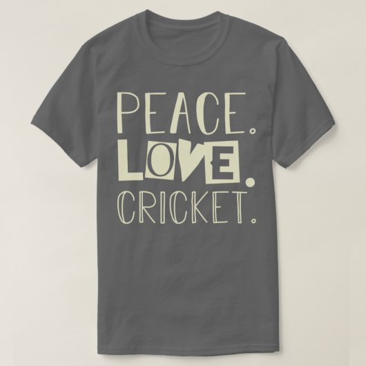 平和ラブクリケット Tシャツ (デザイン正面)