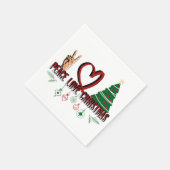 平和ラブクリスマスステンレス スタンダードカクテルナプキン (角)