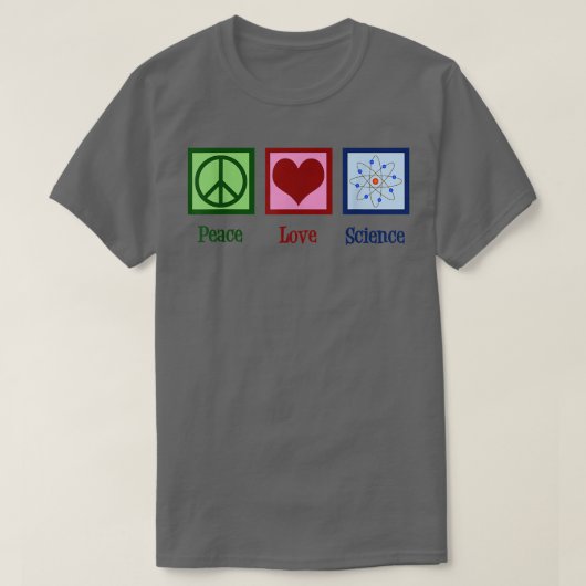 平和ラブサイエンス Tシャツ (デザイン正面)