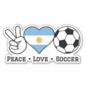 平和ラブサッカーアルゼンチン シール (正面)