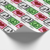 平和ラブシアターかわいいドラマのマスク ラッピングペーパー (角)