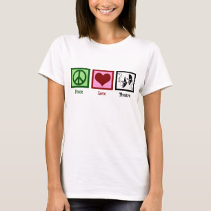平和ラブシアターかわいい女子 Tシャツ