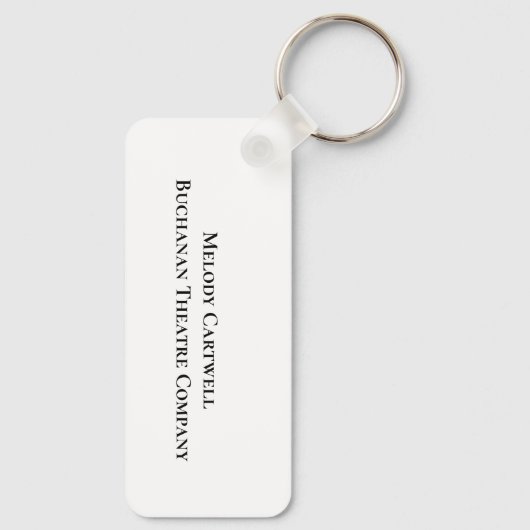 平和ラブシアターパーソナライズされた俳優ギフト キーホルダー (裏面)