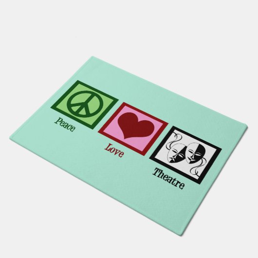 平和ラブシアター ドアマット (アングル)