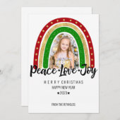 平和ラブジョイメリークリスマスレインボーフォト (正面/裏面)