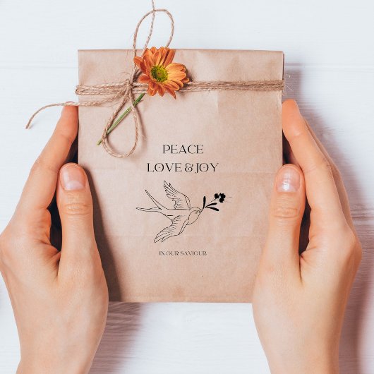 平和ラブジョイ信仰クリスマススノーバードベリー ラバースタンプ