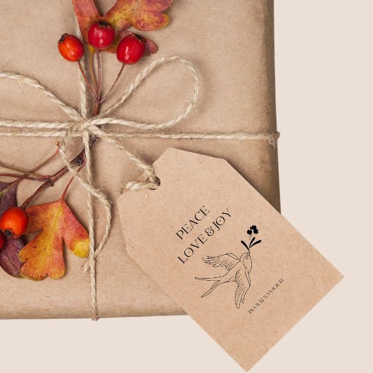 平和ラブジョイ信仰クリスマススノーバードベリー ラバースタンプ