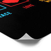 平和ラブソーシャルワーカーのギフトメンタルヘルス ポスター (角)