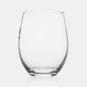 平和ラブトルコ食べ物ダビングトルコ秋Tha ステムなしワイングラス (左)