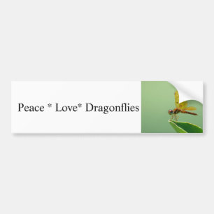 平和ラブトンフライバンパーステッカー バンパーステッカー