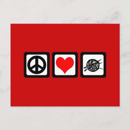 平和ラブニット ポストカード (正面)