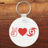 平和ラブハリケーン キーホルダー (正面)