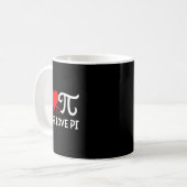 平和ラブパイIパイ記号Iパイ コーヒーマグカップ (正面左)