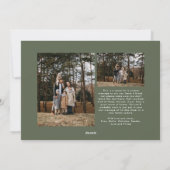 平和ラブホープ喜びシンプルクリスマスフォト シーズンカード (裏面)