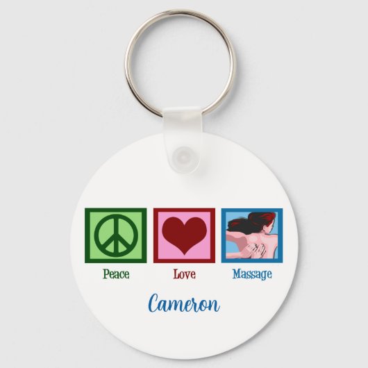 平和ラブマッサージ キーホルダー (正面)