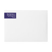 平和ラブライト | モダンハヌッカブルー&ホワイト ラップアラウンドラベル (正面)