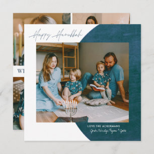 平和ラブライト   Happy Hanukkahフォトコラージュ シーズンカード
