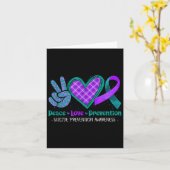 平和ラブライフ自殺防止認識度プル カード (黄色い花)